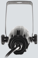 3W WHITE LED PINSPOT IN BLACK HOUSING:  INCLUDES 4-PACK OF GELS, 6- AND 9-DEGREE LENSES