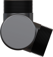 COLUMN CONNECTOR FOR JOINING TWO COLUMNS AT A 90° ANGLE.