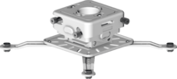 UNIVERSAL PROJECTOR MOUNT WITH PRECISE MICRO-ADJUSTMENT FOR ROLL, PITCH & YAW / 70LB CAPACITY/ WHITE