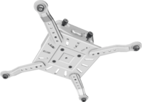 UNIVERSAL PROJECTOR MOUNT WITH PRECISE MICRO-ADJUSTMENT FOR ROLL, PITCH & YAW / 70LB CAPACITY/ WHITE