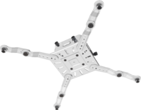 UNIVERSAL MOUNT FOR PROJECTORS WITH MICRO ADJUST AND ADDITIONAL EXTENDERS
 - WHITE