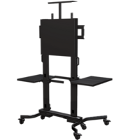 EDUCATION SPECIFIC HEAVY DUTY MOBILE CART FOR DISPLAYS 50" - 90"
