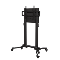 HEAVY DUTY MOBILE CART WITH BACK PANEL AND COVER FOR DISPLAYS FROM 50" - 90"