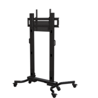 HEAVY DUTY MOBILE CART WITH BACK PANEL AND COVER FOR DISPLAYS FROM 50" - 90"