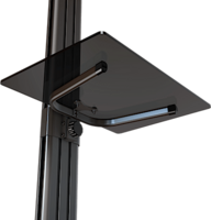 FLOOR STAND WITH METAL SHELF FOR 37" TO 70" DISPLAYS