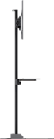 FLOOR STAND WITH METAL SHELF FOR 37" TO 70" DISPLAYS