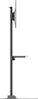 FLOOR STAND WITH METAL SHELF FOR 37" TO 70" DISPLAYS
