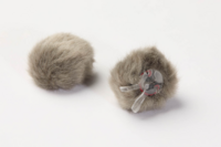 AIR1 FUR WINDSCREEN, GRAY, SMALL, 2 PCS