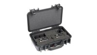 4006C STEREO PAIR WITH CLIPS AND WINDSCREENS IN PELI CASE
