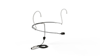 6388 CORE+ DIRECTIONAL HEADSET MIC, BLACK, TA4F MINI-XLR