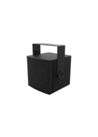ULTRA COMPACT 6” COAXIAL LOUDSPEAKER, 100° CONICAL COVERAGE, INCLUDES U-BRACKET / BLACK