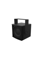 ULTRA COMPACT 6” COAXIAL LOUDSPEAKER, 100° CONICAL COVERAGE, INCLUDES U-BRACKET / BLACK