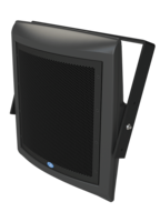 90° CONICAL OUTDOOR SPEAKER W/ U-BRACKET, 1 X 12" COAXIAL DRIVER, BLACK