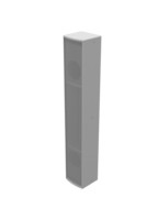 120 X 20 DEGREE, 4 X 5" COAXIAL AND 2 X 8" LOW FREQUENCY DRIVERS,  "COLUMN-LIKE" SPEAKER, WHITE