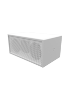 90 X 90 DEGREE DOWNFILL SPEAKER WITH A FLAT FRONT, PASSIVE INSTALL VERSION, WHITE