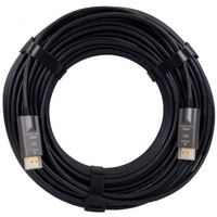 8K 48GBPS HDMI MALE TO HDMI® MALE PLENUM - BLACK AOC (15M OR 50' CABLE)