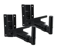 FRAMEWORKS ADJUSTABLE WALL MOUNTABLE SPEAKER STANDS (PAIR) 100 LB WEIGHT CAPACITY