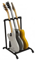 ROK-IT COLLAPSIBLE, FOLDING GUITAR RACK DESIGNED TO HOLD 3X ELECTRIC OR ACOUSTIC GUITARS.