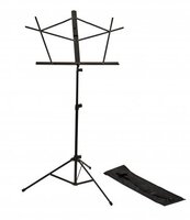 ROK-IT FOLDING SHEET MUSIC STAND WITH DETACHABLE BOOKPLATE, THE LEG ASSEMBLY SECURES INTO PLACE WITH