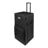 WOODEN CASE W/ WHEELS & TOW HANDLE FOR AMP HEADS
