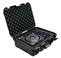 BLACK WATERPROOF INJECTION MOLDED CASE, WITH CUSTOM FOAM INSERT FOR PIONEER CDJ-2000 OR 2000 NEXUS