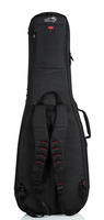 PRO-GO SERIES 2X GUITAR BAG WITH MICRO FLEECE INTERIOR AND REMOVABLE BACKPACK STRAPS