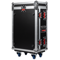 GATOR CASES GTOUR SERIES ATA-STYLE ROAD CASE WITH DOGHOUSE FOR A&H QU-5 & QU-5D DANTE MIXER