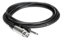 UNBALANCED INTERCONNECT, XLR3F TO 1/4 IN TS, 2 FT