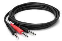INSERT CABLE, 1/4 IN TRS TO DUAL 1/4 IN TS, 2 M