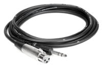 BALANCED INTERCONNECT, XLR3F TO 1/4 IN TRS, 3 FT