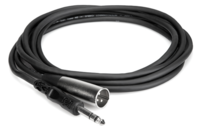 BALANCED INTERCONNECT, 1/4 IN TRS TO XLR3M, 10 FT