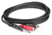 INSERT CABLE, 1/4 IN TRS TO DUAL RCA, 4 M