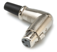 CONNECTOR, RIGHT-ANGLE XLR3F