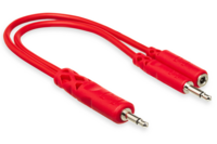 HOPSCOTCH PATCH CABLES, 3.5 MM TS WITH 3.5 MM TSF PIGTAIL TO 3.5 MM TS, 5 PC, 1.5 FT