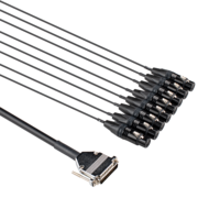 EDGE 8-CHANNEL ANALOG SNAKE DB25 TO XLR3F, 1M