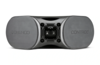 CURVED-DESIGN DUAL 4" SPEAKER, SELECTABLE 70V/100V OR 4 OHM, INDOOR/OUTDOOR, COMBINABLE -BLACK