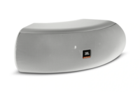 CURVED-DESIGN DUAL 4" SPEAKER, SELECTABLE 70V/100V OR 4 OHM, INDOOR/OUTDOOR - WHITE