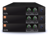 2CH 120W POWER AMPLIFIER, FANLESS, 4OHM/8OHM/70V/100V, 1RU HALF-RACK, MOUNTING KIT