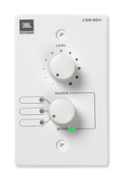 WALL CONTROLLER WITH 3-POSITION SOURCE SELECTOR AND VOLUME CONTROL; US VERSION, WHITE