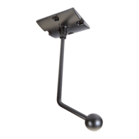 CEILING-MOUNT ADAPTER FOR CONTROL 29AV, BLACK.  EACH PACK CONTAINS 1 PIECE.