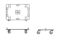 VTX S25 VERTICAL TRANSPORTER FOR TRANSPORTATION OF UP TO THREE VTX S25 ENCLOSURES IN A VERTICAL