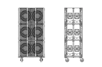 VTX S25 VERTICAL TRANSPORTER FOR TRANSPORTATION OF UP TO THREE VTX S25 ENCLOSURES IN A VERTICAL