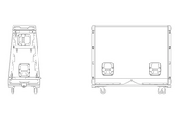 VTX S28 ACCESSORY COVER CASTER-BOARD FOR TRANSPORTATION AND PROTECTION OF ONE S28 ENCLOSURE.
