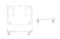 VTX S28 VERTICAL TRANSPORTER FOR TRANSPORTATION OF UP TO THREE VTX S28 ENCLOSURES IN A VERTICAL