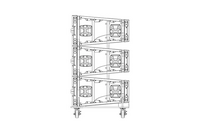 VTX S28 VERTICAL TRANSPORTER FOR TRANSPORTATION OF UP TO THREE VTX S28 ENCLOSURES IN A VERTICAL