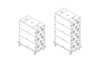 VTX B28 VT VERTICAL TRANSPORTATION CART FOR UP TO 4X VTX B28