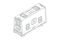 VTX V25 ACCESSORY COVER CASTER-BOARD FOR TRANSPORTATION AND PROTECTION OF ONE V25 ENCLOSURE.