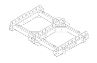 VTX V25 ARRAY FRAME - TOURING FOR SUSPENDING OR GROUND STACKING VTX V25 OR VTX S28 ENCLOSURES.