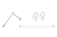 VTX V25 PULL BACK ADAPTER FOR ATTACHMENT TO BOTTOM V25 ENCLOSURE TO FACILITATE REAR PULL BACK