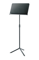 ORCHESTRA MUSIC STAND, 29.528 TO 50.394" SUPPORT HEIGHT, SOLID POLYCARBONATE, END RUBBER CAPS